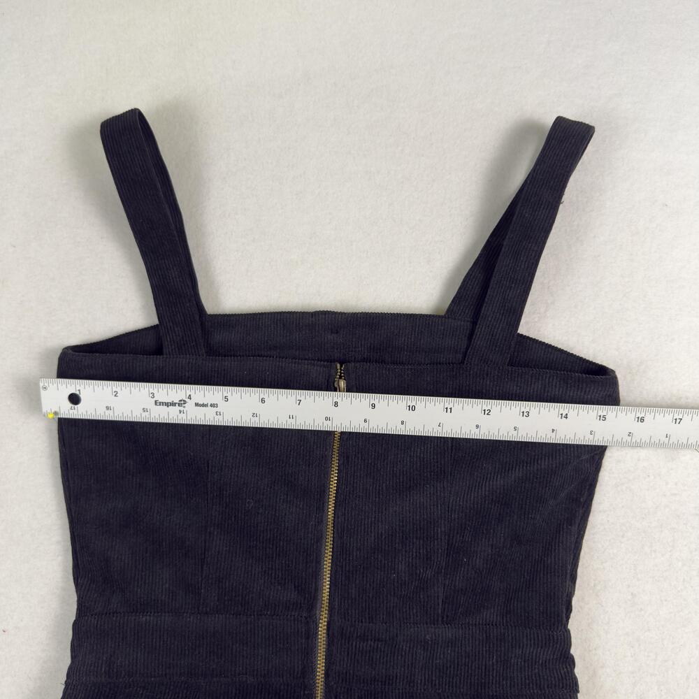 Vtg Y2K JEALOUS TOMATO Jumpsuit Bell Bottom Flare Stretch Corduroy Black Size XS - Picture 7 of 16
